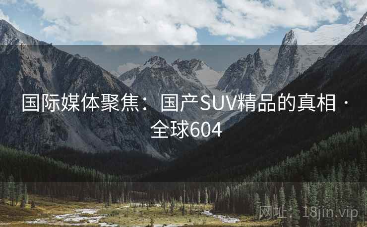 国际媒体聚焦:国产SUV精品的真相 · 全球604