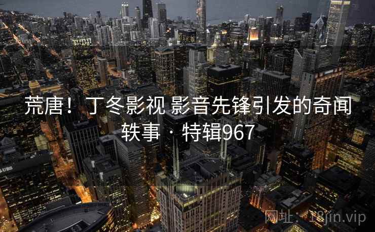 荒唐！丁冬影视 影音先锋引发的奇闻轶事 · 特辑967